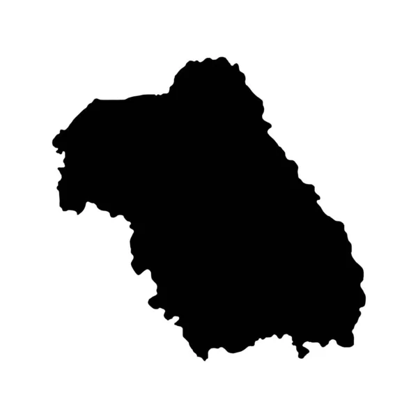 Mappa Della Regione Sviluppo Nord Est Regione Romania Illustrazione Vettoriale — Vettoriale Stock
