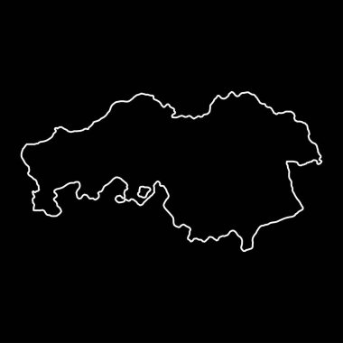 Hollanda 'nın Kuzey Brabant vilayeti. Vektör illüstrasyonu.