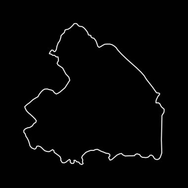 Hollanda 'nın Drenthe vilayeti. Vektör illüstrasyonu.