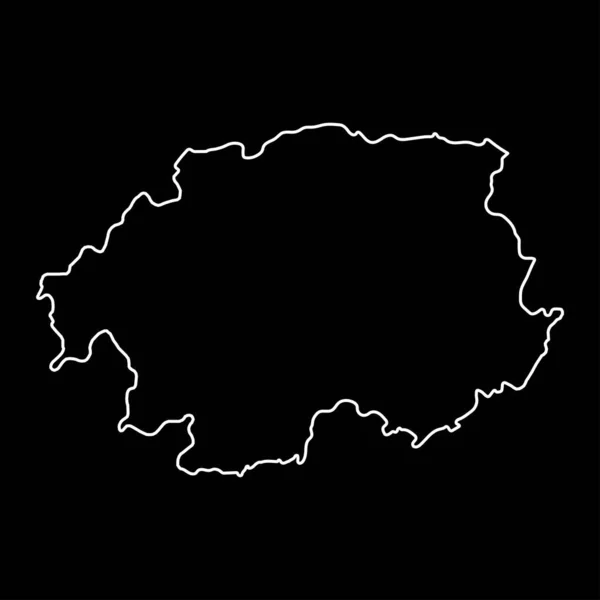 Banska Bystrica Χάρτης Περιοχή Της Σλοβακίας Εικονογράφηση Διανύσματος — Διανυσματικό Αρχείο