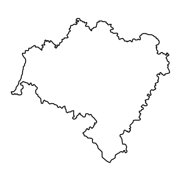 Carte Voïvodie Basse Silésie Province Pologne Illustration Vectorielle — Image vectorielle