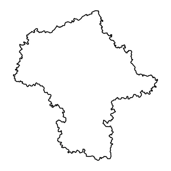 Karte Der Masowischen Woiwodschaft Provinz Polen Vektorillustration — Stockvektor