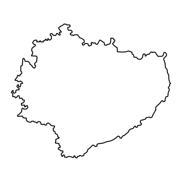 Mappa Del Voivodato Santa Croce Provincia Polonia Illustrazione Vettoriale — Vettoriale Stock
