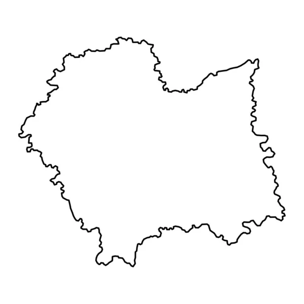 Klein Polen Woiwodschap Kaart Provincie Polen Vectorillustratie — Stockvector