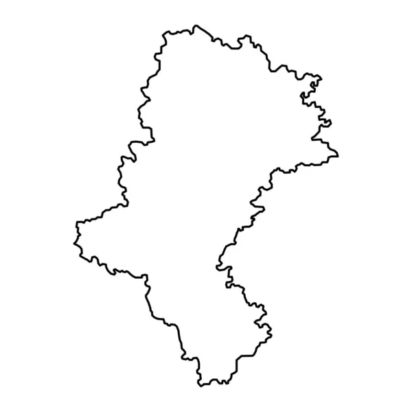 Mapa Voivodia Silésia Província Polónia Ilustração Vetorial —  Vetores de Stock