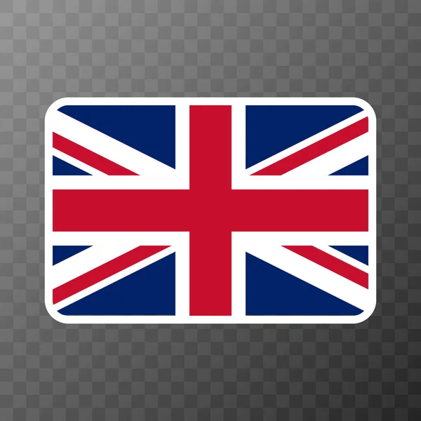 Storbritannien Flagga Officiella Färger Och Proportioner Vektorillustration — Stock vektor