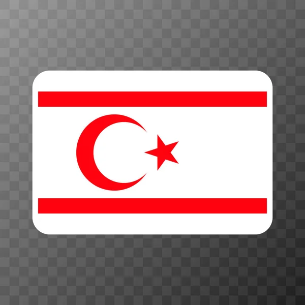 Turkish Republic Northern Cyprus Flag Official Colors Proportion Vector Illustration — стоковий вектор