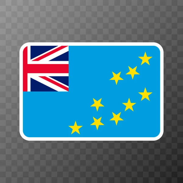 Tuvalu Flag Official Colors Proportion Vector Illustration — Stock vektor