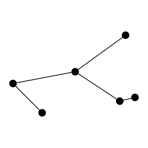 Carte Constellation Monoceros Illustration Vectorielle — Image vectorielle