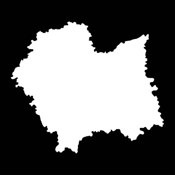 Karte Der Woiwodschaft Kleinpolen Provinz Polen Vektorillustration — Stockvektor