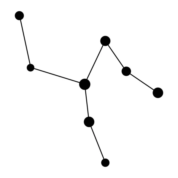 Carte Constellation Camelopardalis Illustration Vectorielle — Image vectorielle