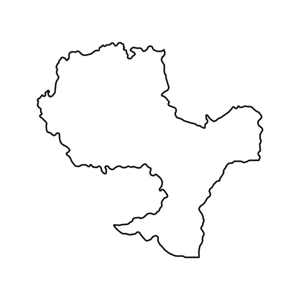 Harta Regiunii Dezvoltare Sud Est Regiunea României Ilustrație Vectorială — Vector de stoc