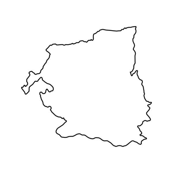 Карта Развития Региона Sud Vest Регион Румынии Векторная Иллюстрация — стоковый вектор