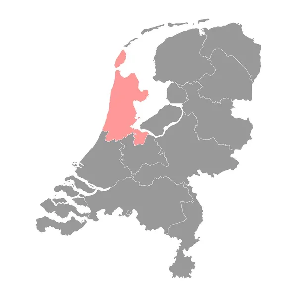 Província Holanda Norte Holanda Ilustração Vetorial —  Vetores de Stock