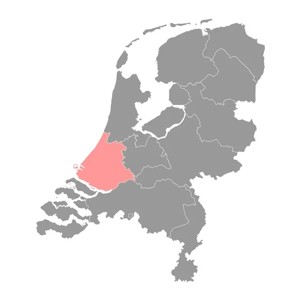 Província Holanda Sul Holanda Ilustração Vetorial —  Vetores de Stock