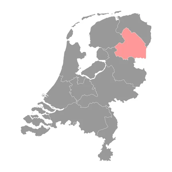 Drenthe Província Dos Países Baixos Ilustração Vetorial —  Vetores de Stock