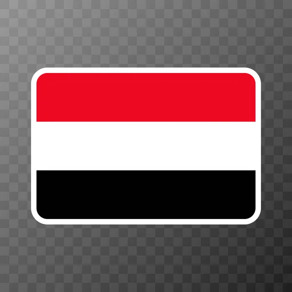 Yemen Flag Official Colors Proportion Vector Illustration — Stockvektor