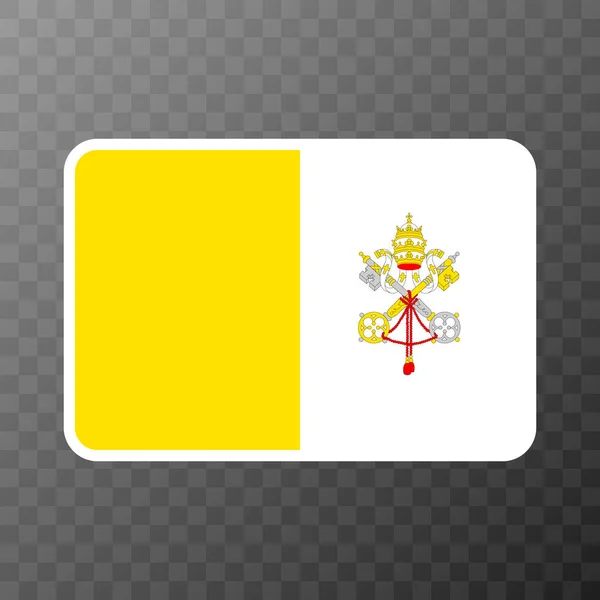 Vatican City Flag Official Colors Proportion Vector Illustration — ストックベクタ