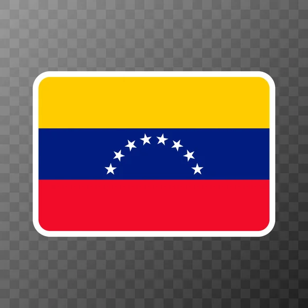 Bandera Venezuela Colores Oficiales Proporción Ilustración Vectorial — Vector de stock