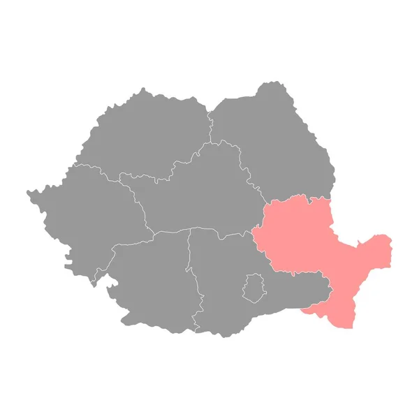 Sud Est Kalkınma Bölgesi Haritası Romanya Bölgesi Vektör Illüstrasyonu — Stok Vektör