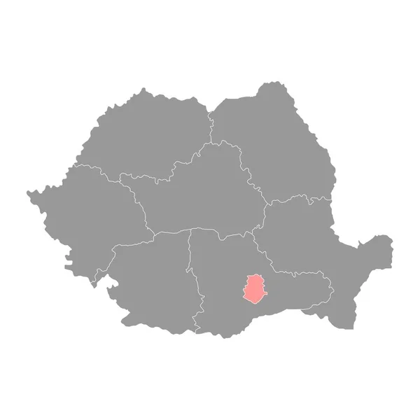 布加勒斯特Ilfov开发区Egion地图 罗马尼亚地区 矢量说明 — 图库矢量图片