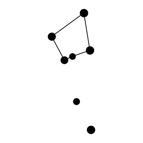 Norma Constellation Map Vektorová Ilustrace — Stockový vektor
