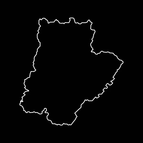 Braganca Map Okres Portugalsko Vektorová Ilustrace — Stockový vektor