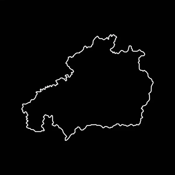 Castelo Branco Map Περιφέρεια Πορτογαλίας Εικονογράφηση Διανύσματος — Διανυσματικό Αρχείο