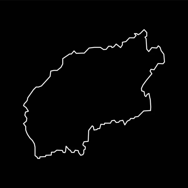 Viana Castelo Map District Portugal Vector Illustration — Stock Vector