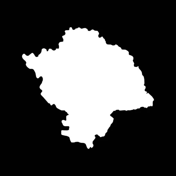 ルーマニアの最高の開発地域地図 ベクターイラスト — ストックベクタ