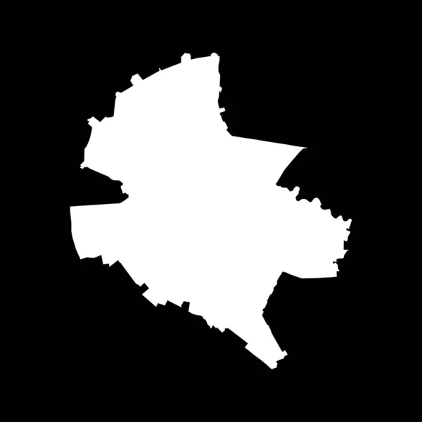 Carte Région Développement Bucarest Région Roumanie Illustration Vectorielle — Image vectorielle