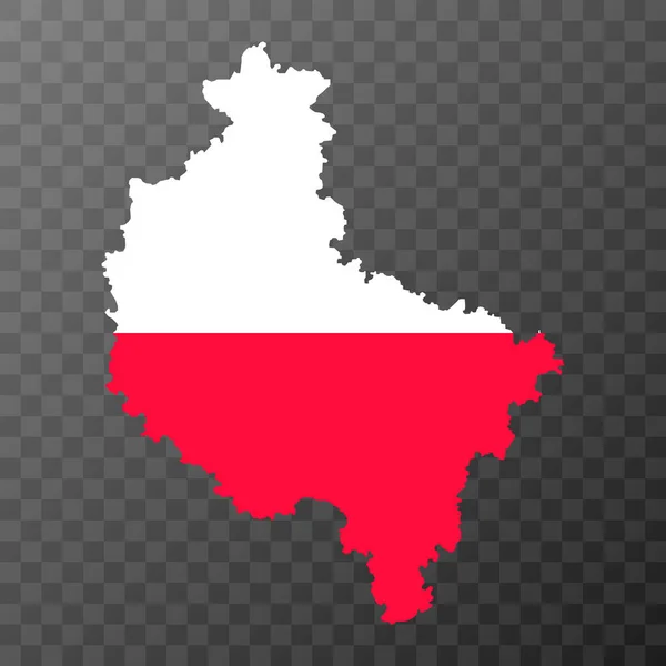 폴란드의 폴란드 Voivodeship Map 일러스트 — 스톡 벡터