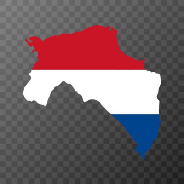 Hollanda 'nın Groningen vilayeti. Vektör illüstrasyonu.