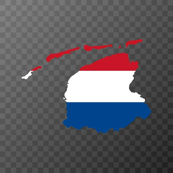 Friesland Provinz Der Niederlande Vektorillustration — Stockvektor