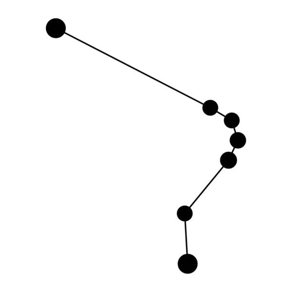 ホロロジウム星座マップ ベクターイラスト — ストックベクタ