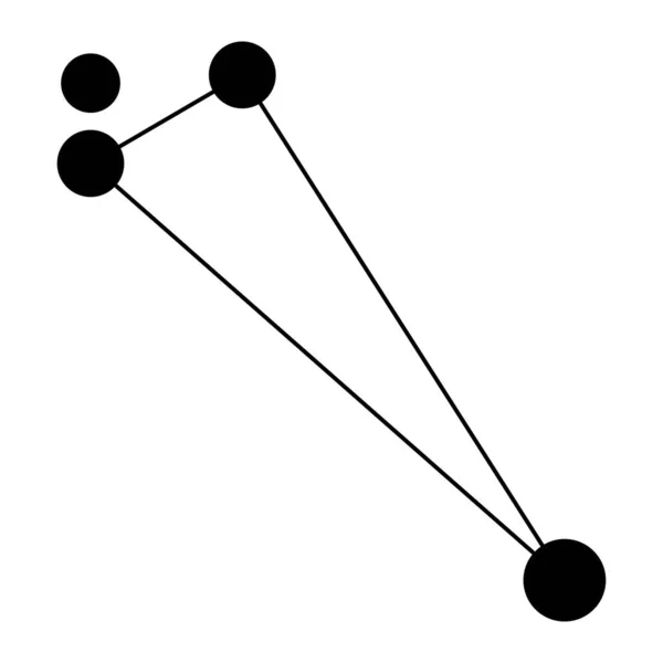 Мапа Сузір Трикутника Приклад Вектора — стоковий вектор