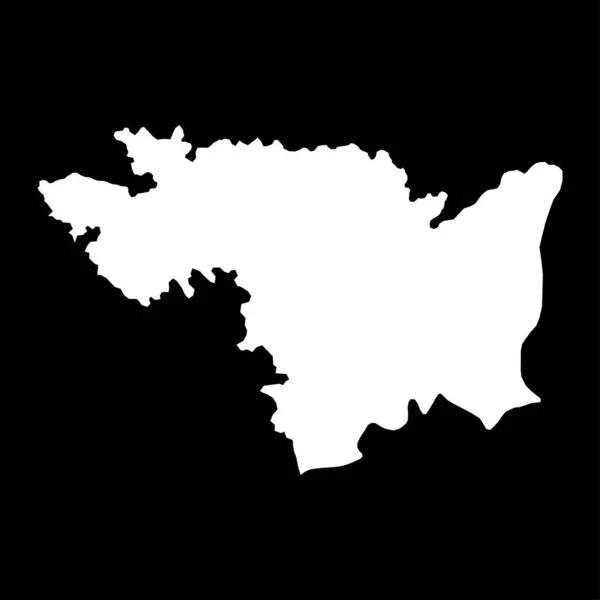 Aşağı Sava Haritası Slovenya Bölgesi Vektör Illüstrasyonu — Stok Vektör