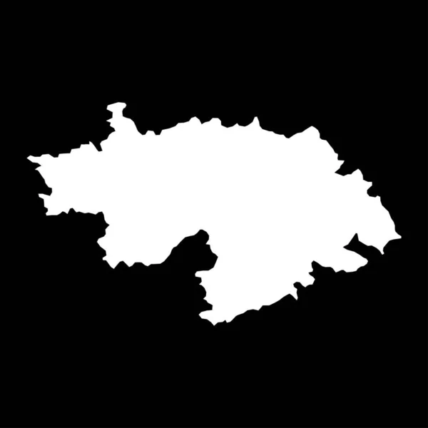 Merkez Sava Haritası Slovenya Bölgesi Vektör Illüstrasyonu — Stok Vektör