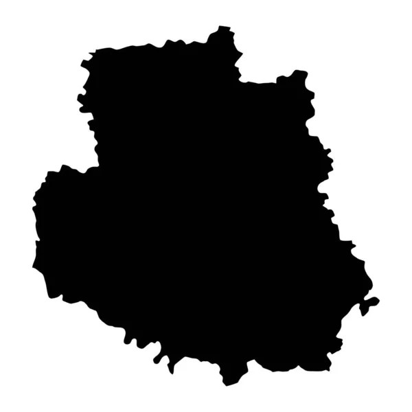 ウクライナの州 ヴィニトシア州の爆風地図 ベクターイラスト — ストックベクタ