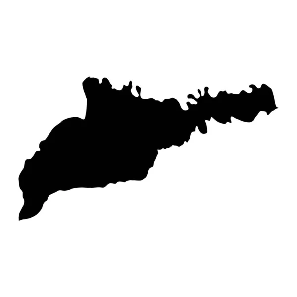Tjernivtsi Oblast Karta Provinsen Ukraina Vektorillustration — Stock vektor