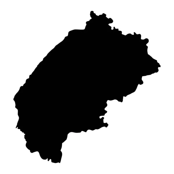 Lwowska Mapa Obwodu Prowincja Ukrainy Ilustracja Wektora — Wektor stockowy