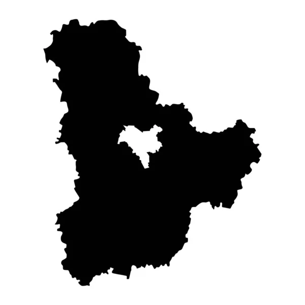 Κίεβο Oblast Χάρτη Επαρχία Της Ουκρανίας Εικονογράφηση Διανύσματος — Διανυσματικό Αρχείο