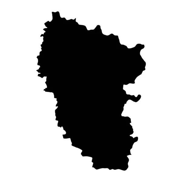 Χάρτης Περιφέρειας Luhansk Επαρχία Της Ουκρανίας Εικονογράφηση Διανύσματος — Διανυσματικό Αρχείο