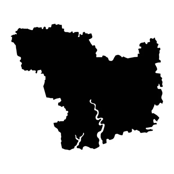 Peta Oblast Mykolaiv Provinsi Ukraina Ilustrasi Vektor - Stok Vektor