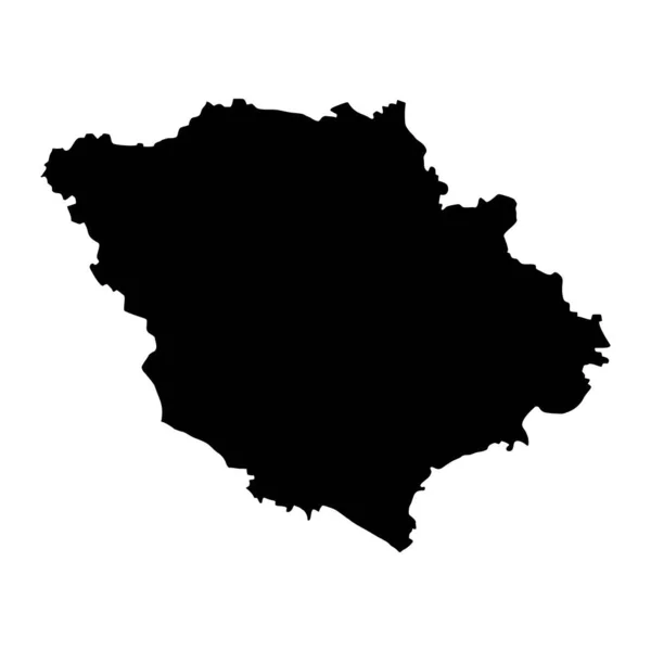 Mapa Del Óblast Poltava Provincia Ucrania Ilustración Vectorial — Archivo Imágenes Vectoriales