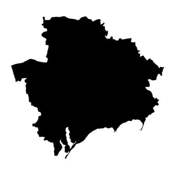 Χάρτης Περιφέρειας Zaporizzhia Επαρχία Της Ουκρανίας Εικονογράφηση Διανύσματος — Διανυσματικό Αρχείο