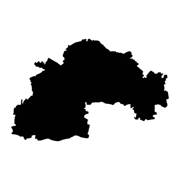 Peta Oblast Dnipropetrovsk Provinsi Ukraina Ilustrasi Vektor - Stok Vektor