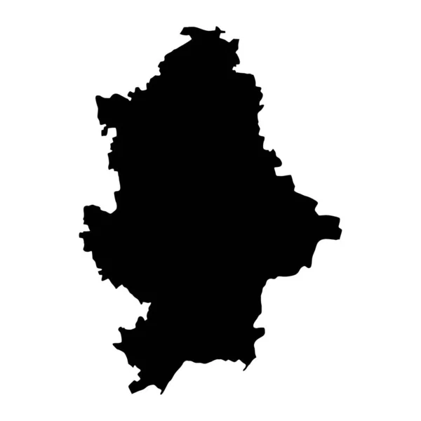 Донецька Обласна Карта Провінція Україна Приклад Вектора — стоковий вектор