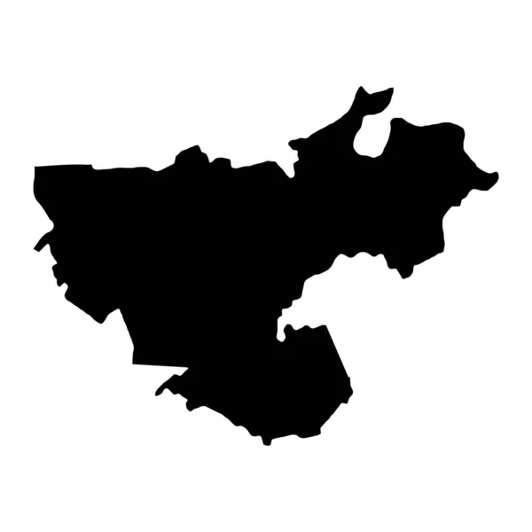 Mapa Dystryktu Floresti Prowincja Mołdawia Ilustracja Wektora — Wektor stockowy