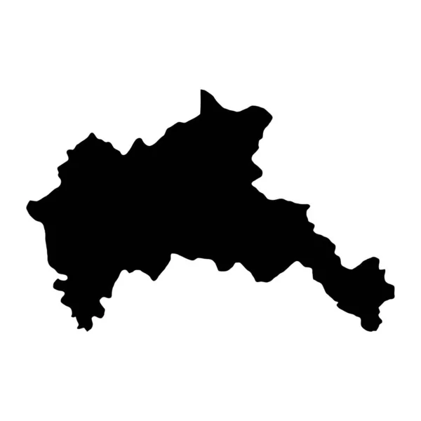 Mapa Dystryktu Riscani Prowincja Mołdawia Ilustracja Wektora — Wektor stockowy